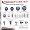 Service Caster 5 Inch Blue Polyurethane Wheel Swivel 34 Inch Threaded Stem Caster Set 2 Brakes SCC SCC-TS20S514-PPUB-BLUE-34212-2-PLB-2 - alternate 3